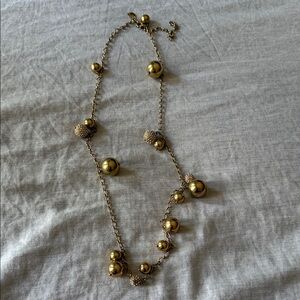 J. Crew Gold Beaded Necklace